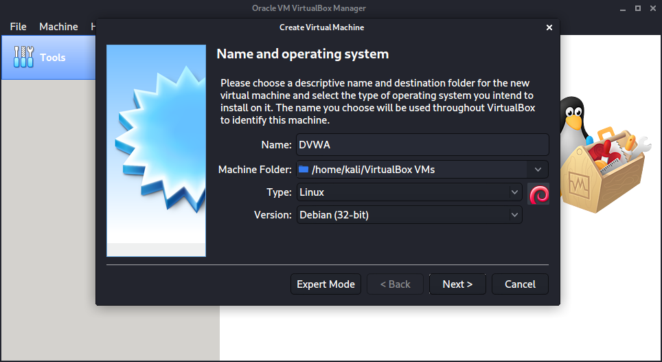 Step Two - Choosing VM Type