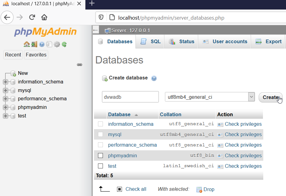 Second Step of The Database Creation