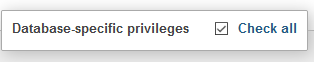 Assigning Privileges to the User