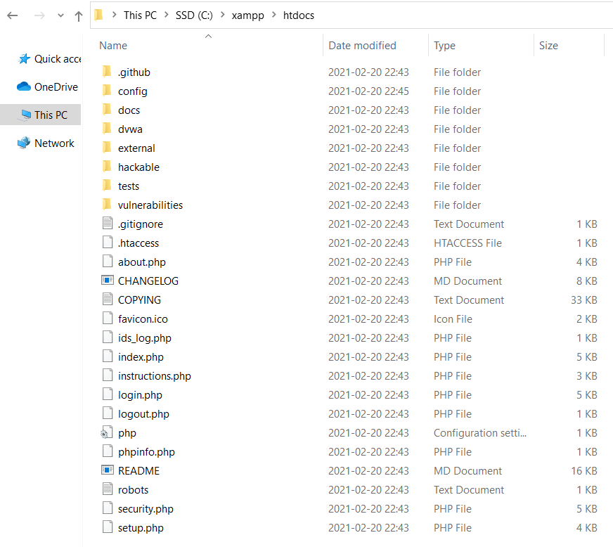 Extracted Contents of The Downloaded Archive