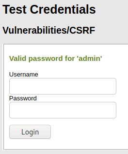 Password was Changed Successfully with the CSRF Token