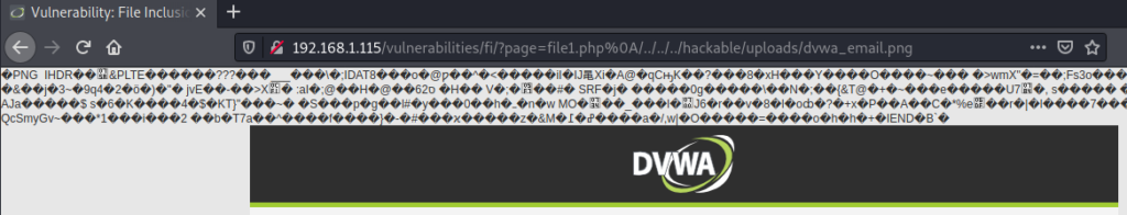 High DVWA File Inclusion was Successful