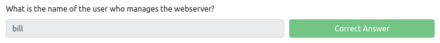 Answer to the question about who manages the webserver