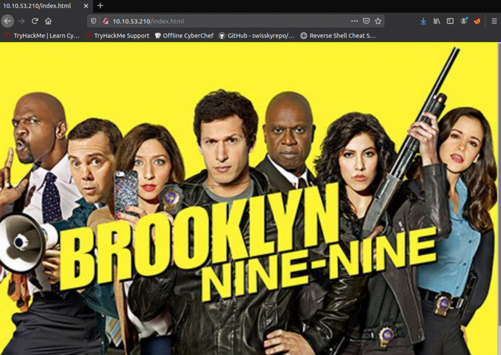 Brooklin Nine nine webpage