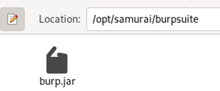 Burp Suite on the SamuraiWTF