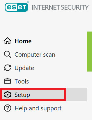 ESET Internet Security setup